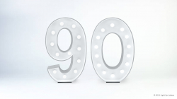 90th Light Up Numbers
