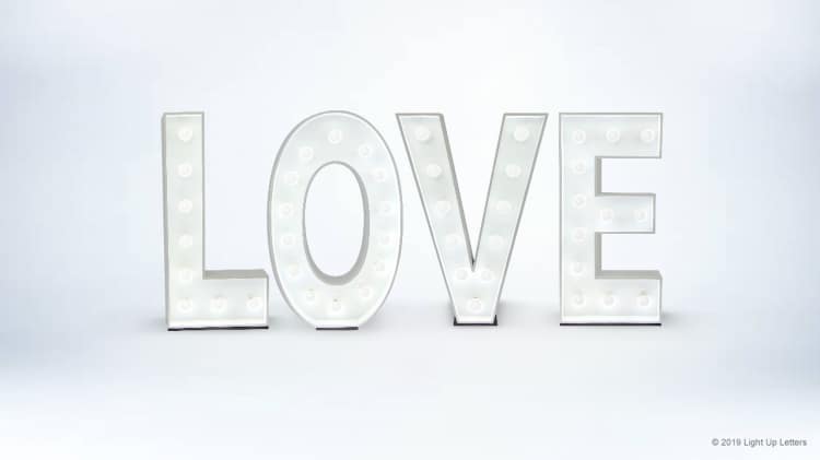 Wedding Light Up Letters